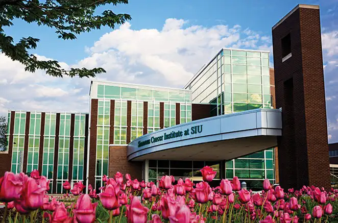 SIU campus with flowers